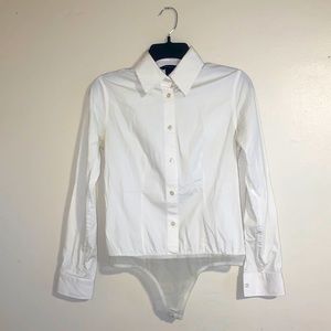 VS Moda International Thong Button Down Body suit size Small